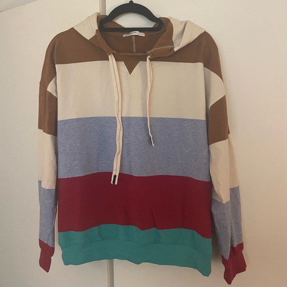 Stateside Tops - Striped Hoodie